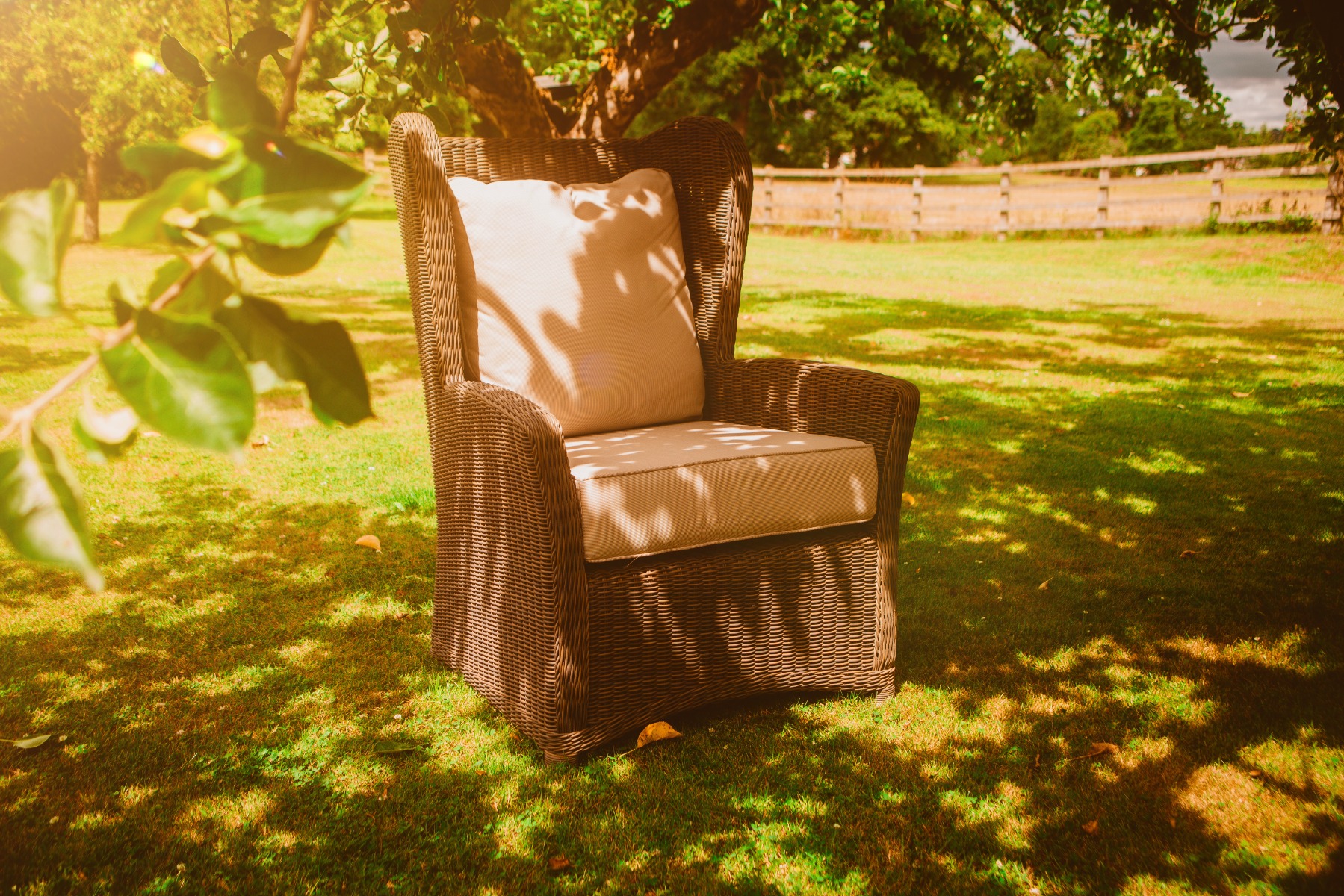 Product photograph of Martine Wing Back Chair from The Garden Furniture Centre Ltd