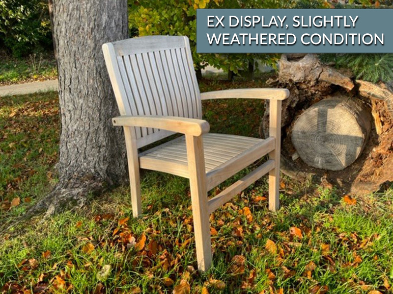 Product photograph of Marley Stacking Chair - Ex Display from The Garden Furniture Centre Ltd