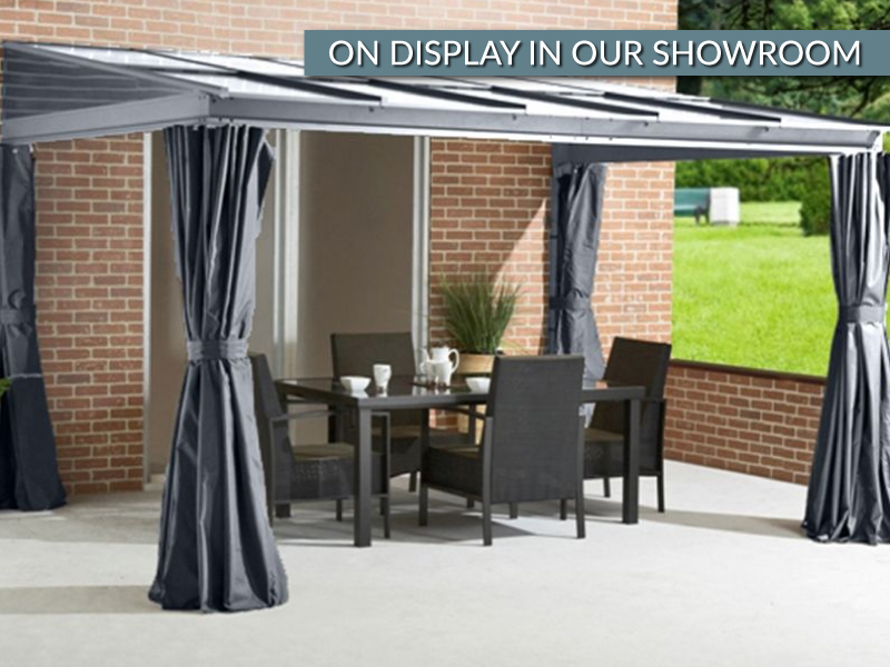 Product photograph of Four Seasons Wall Mounted Gazebo 3m X 3 65m March Offer from The Garden Furniture Centre Ltd