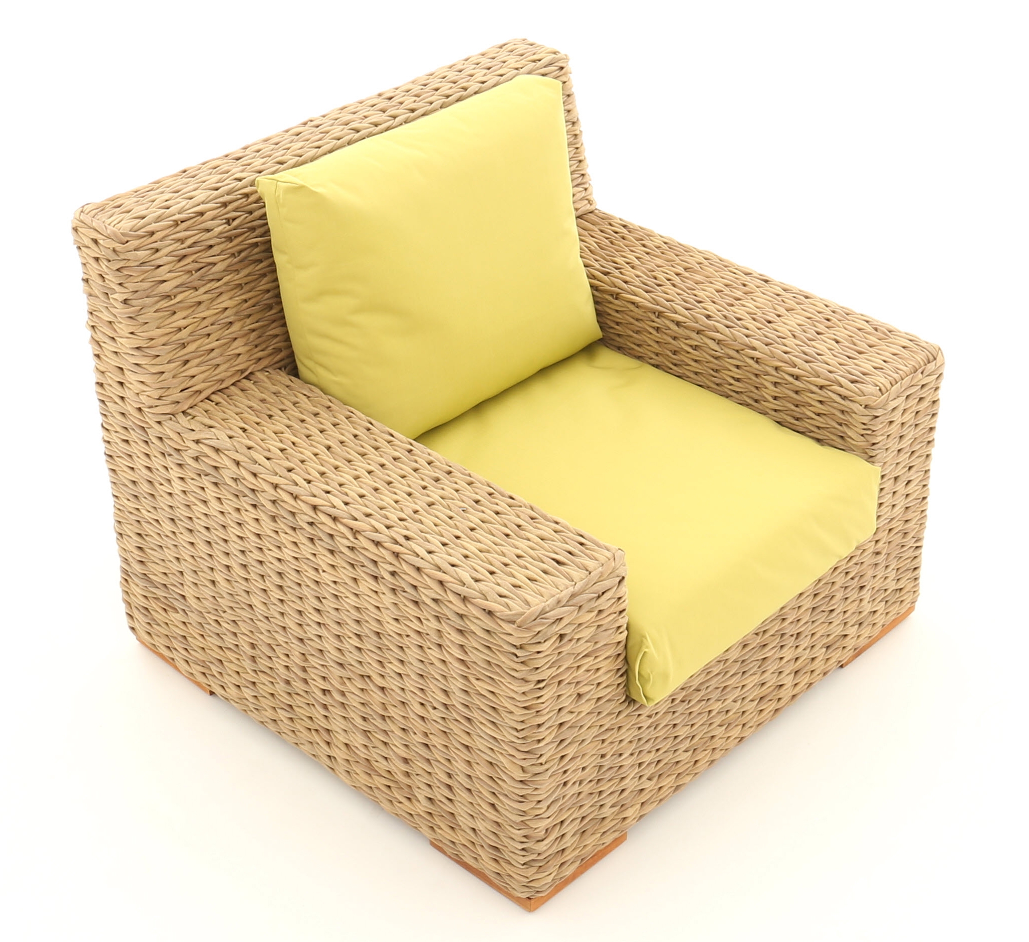 Product photograph of Cove Armchair - Outdoor Water Hyacinth from The Garden Furniture Centre Ltd