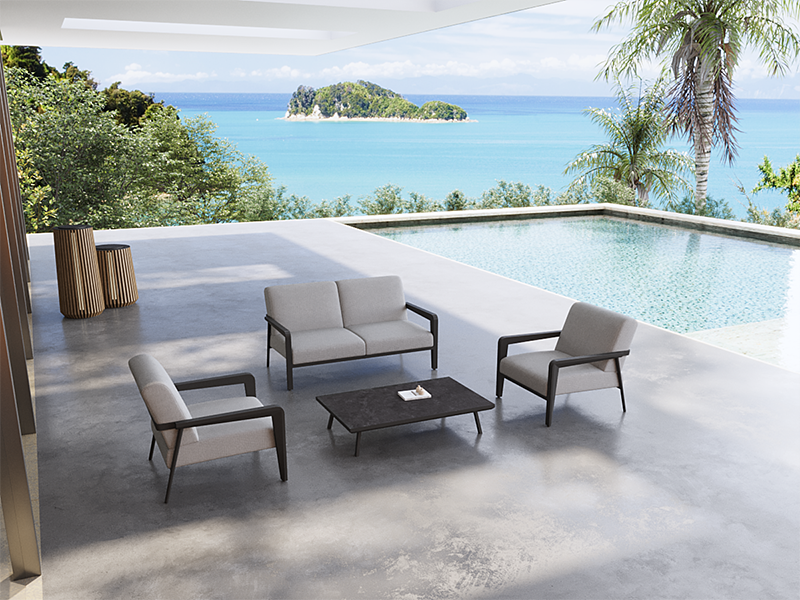 Product photograph of Greece 2 Seater Sofa Set Pre-order from The Garden Furniture Centre Ltd