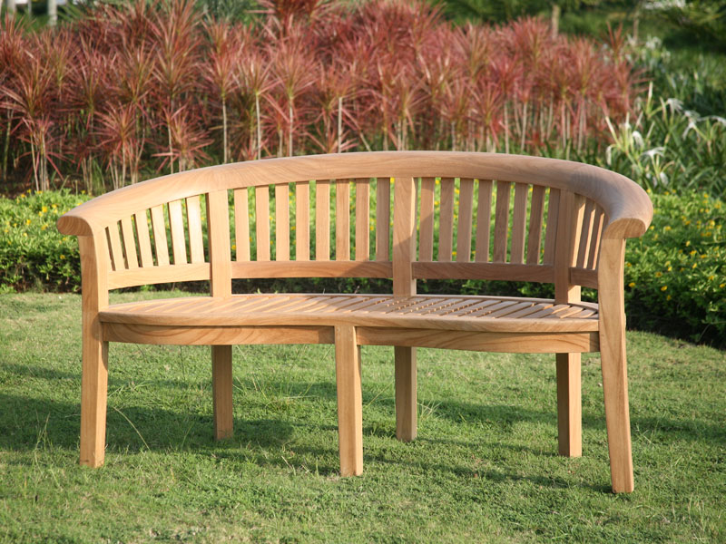 Product photograph of Half Moon Bench Pre Order from The Garden Furniture Centre Ltd