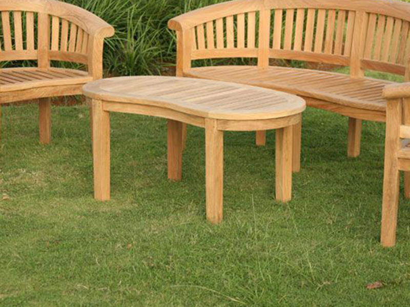 Product photograph of Half Moon Coffee Table from The Garden Furniture Centre Ltd