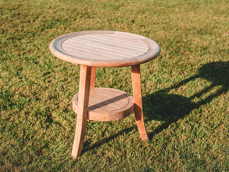 Product photograph of Half Moon Side Table Pre Order from The Garden Furniture Centre Ltd