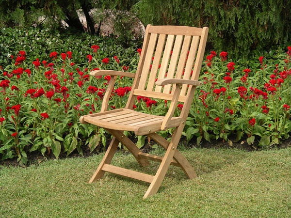 Product photograph of Henley Folding Armchair Fsc Certified from The Garden Furniture Centre Ltd