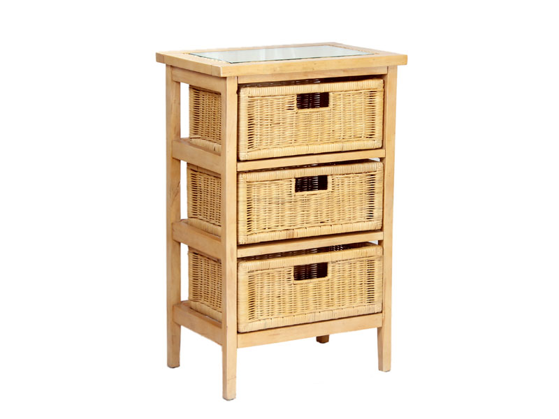 Product photograph of Highgrove Three Drawer Unit Brown from The Garden Furniture Centre Ltd