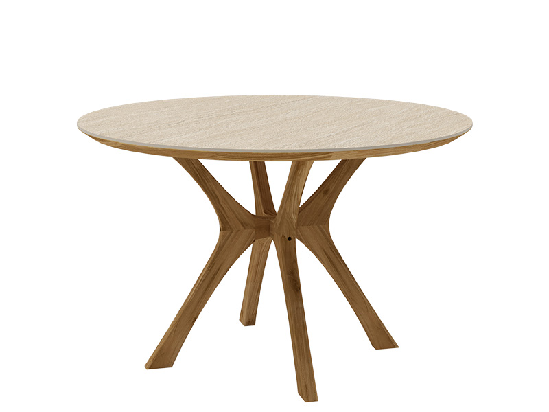 Product photograph of Ibiza Round 1 2m Dining Table Bari Range from The Garden Furniture Centre Ltd