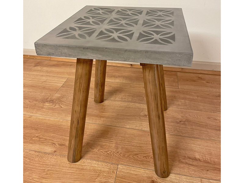 Product photograph of Consuela Concrete Side Table from The Garden Furniture Centre Ltd