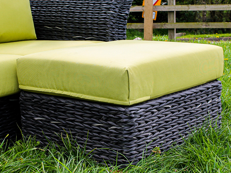 Product photograph of Midnight Montana Footstool - Outdoor from The Garden Furniture Centre Ltd