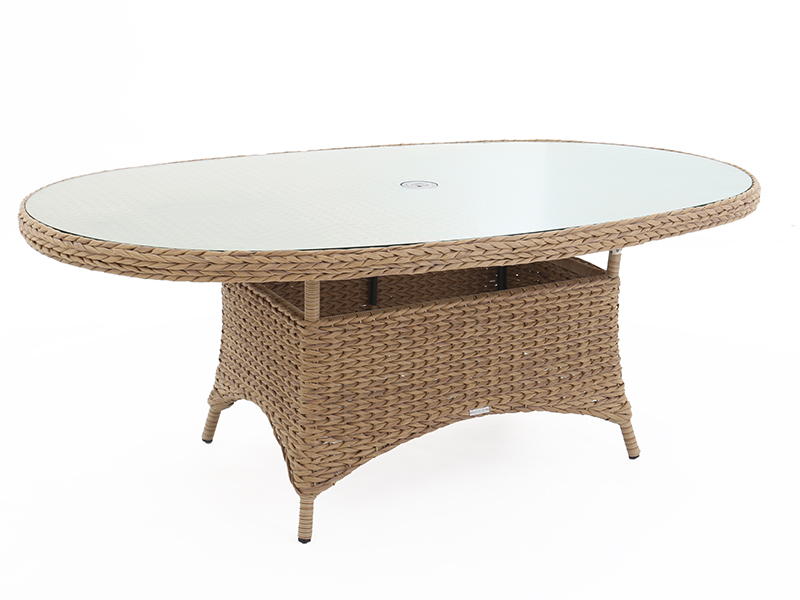 Product photograph of Montana Oval Dining Table from The Garden Furniture Centre Ltd