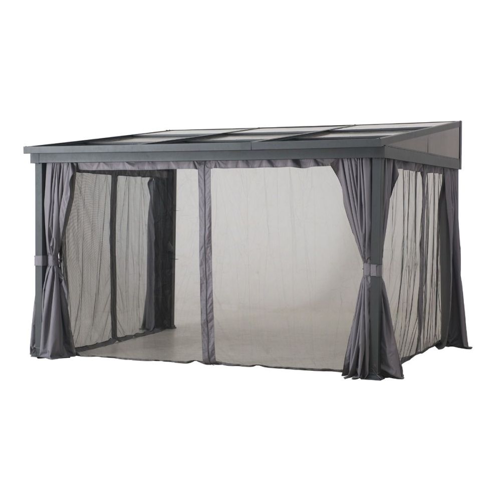 Product photograph of Replacement Curtains And Mosquito Nets For Wall Mounted Gazebo 3mx3 65m from The Garden Furniture Centre Ltd