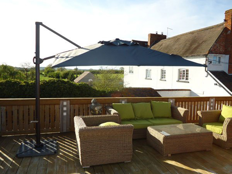 Product photograph of Junior Roma 2 75m Square Cantilever Parasol Weather Cover from The Garden Furniture Centre Ltd