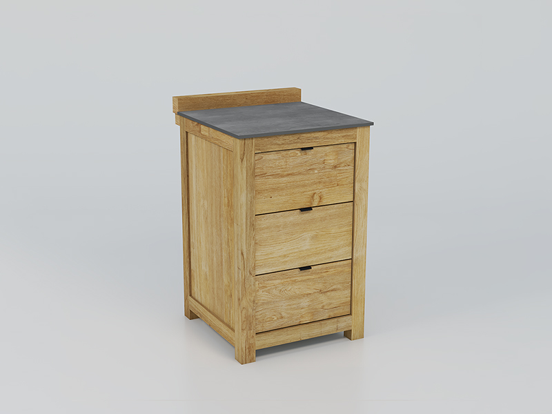 Product photograph of Bari Kitchen Unit 3 Drawers from The Garden Furniture Centre Ltd