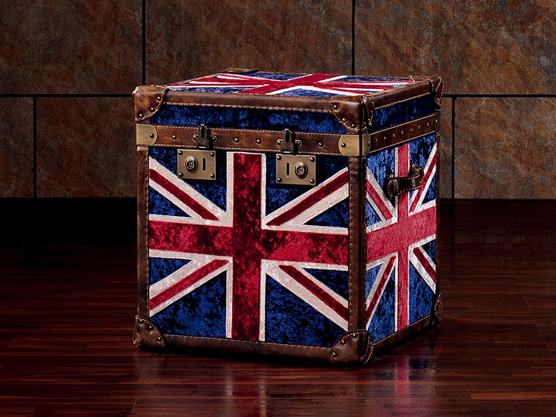 Product photograph of Union Jack Trunk from The Garden Furniture Centre Ltd