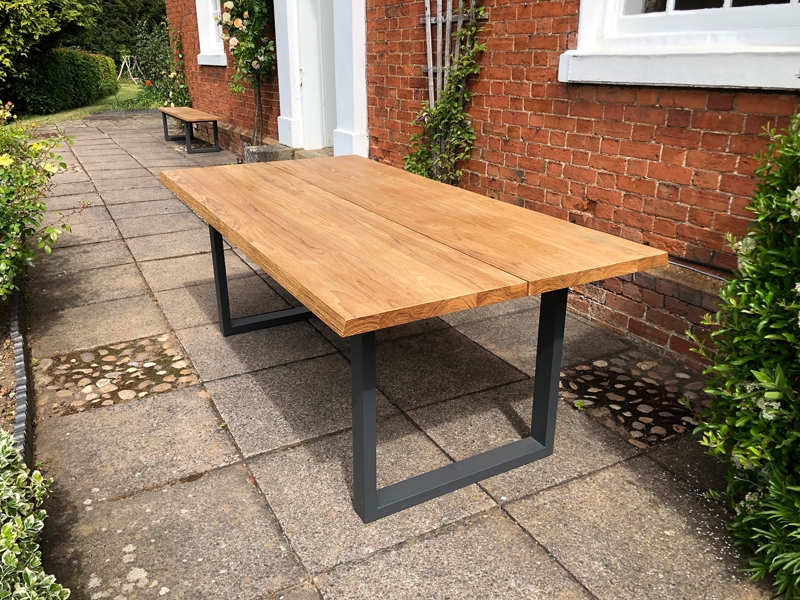 Product photograph of Edge Teak Table Fsc Certified from The Garden Furniture Centre Ltd
