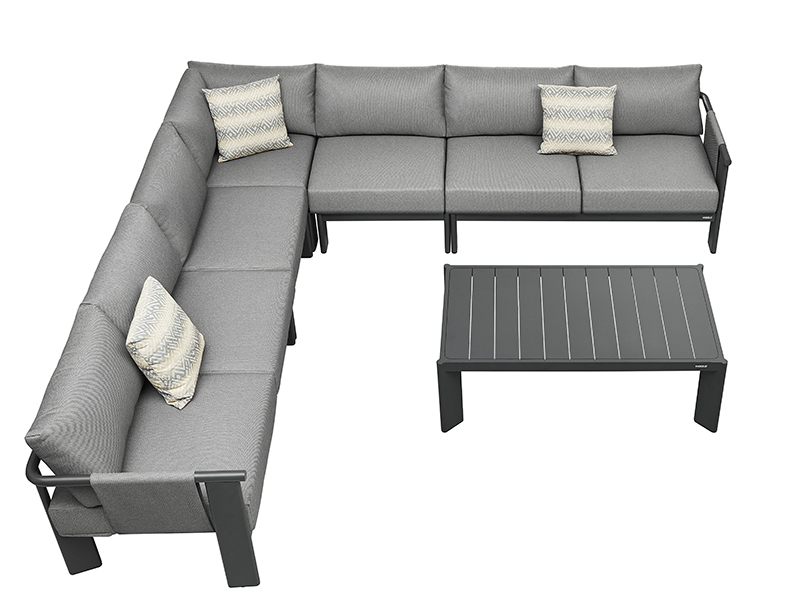 Product photograph of Ligo Corner Set With Coffee Table from The Garden Furniture Centre Ltd