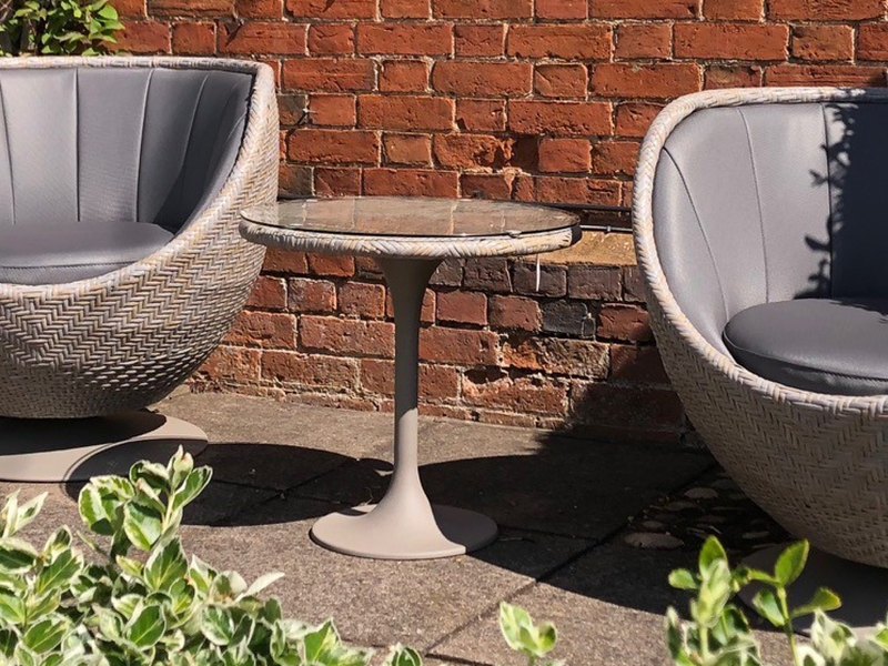 Product photograph of Meteor Spin Side Table from The Garden Furniture Centre Ltd