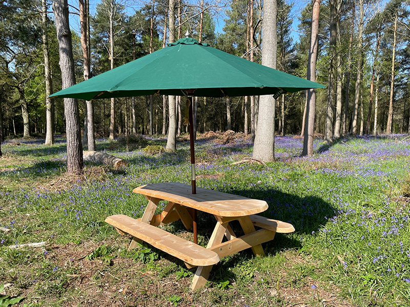 Product photograph of Emerald 3m Dia Parasol Fsc Certified from The Garden Furniture Centre Ltd