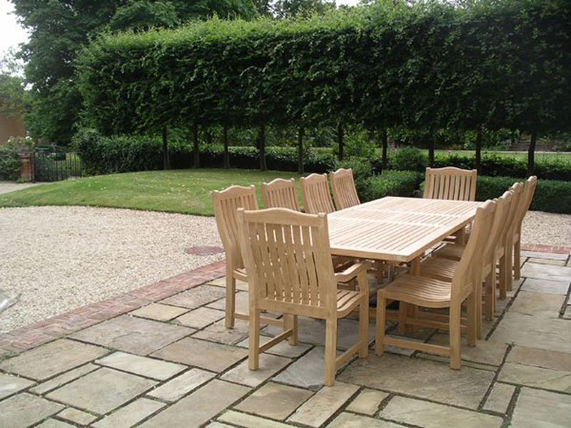 Product photograph of Malvern Luxury 10 Chair Teak Dining Set Fsc Certified from The Garden Furniture Centre Ltd