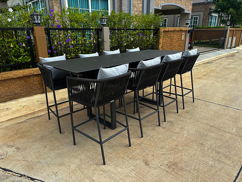 Product photograph of Aruba 8 Chair Dining Set Ex Display from The Garden Furniture Centre Ltd