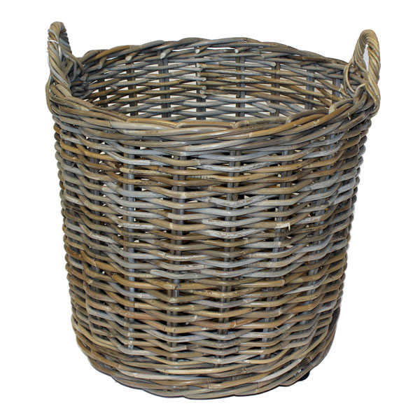 Product photograph of Medium Round Wheeled Kubu Basket from The Garden Furniture Centre Ltd