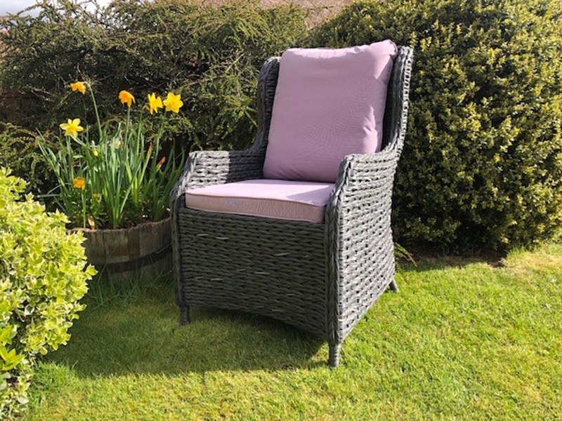 Product photograph of Midnight Montana Dining Armchair from The Garden Furniture Centre Ltd