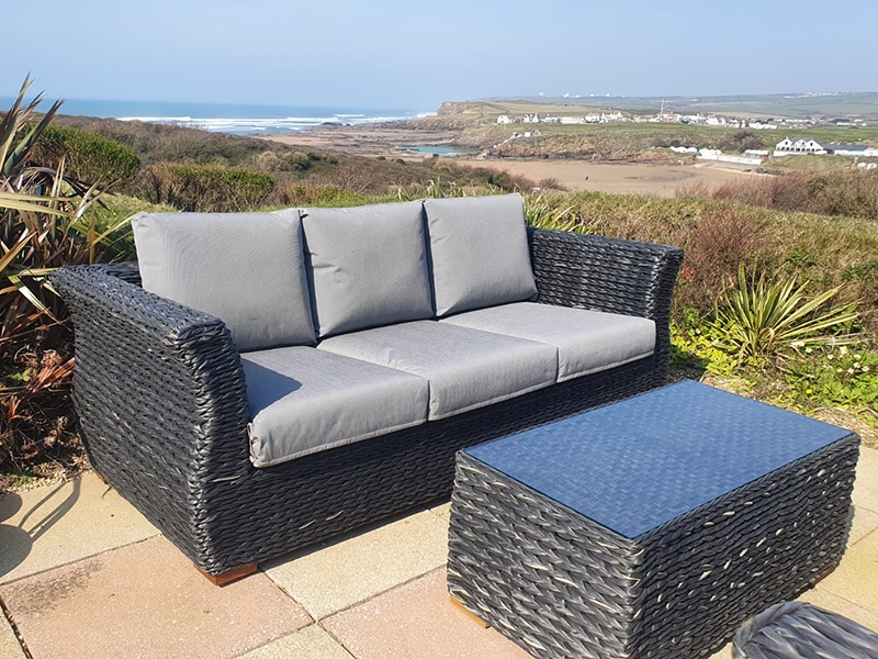 Product photograph of Midnight Montana 3 Seater Sofa from The Garden Furniture Centre Ltd