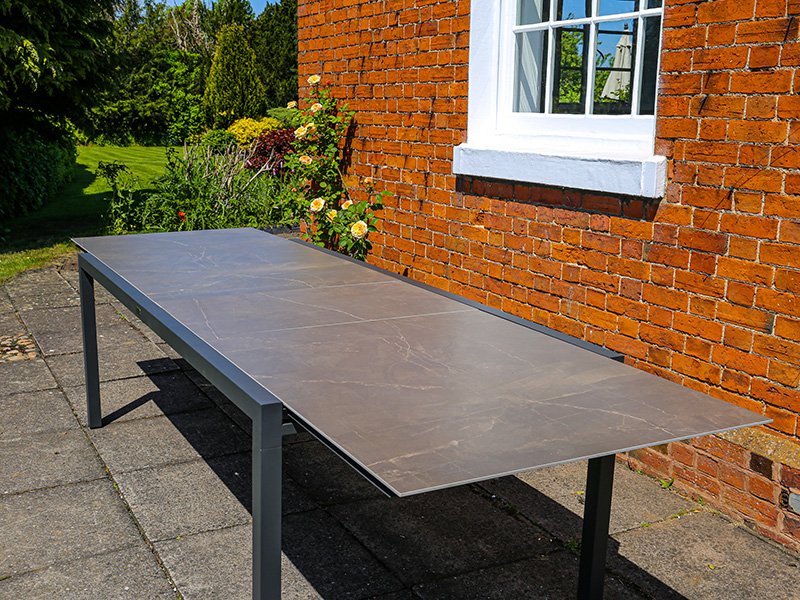 Product photograph of Mustique Extending Dining Table from The Garden Furniture Centre Ltd
