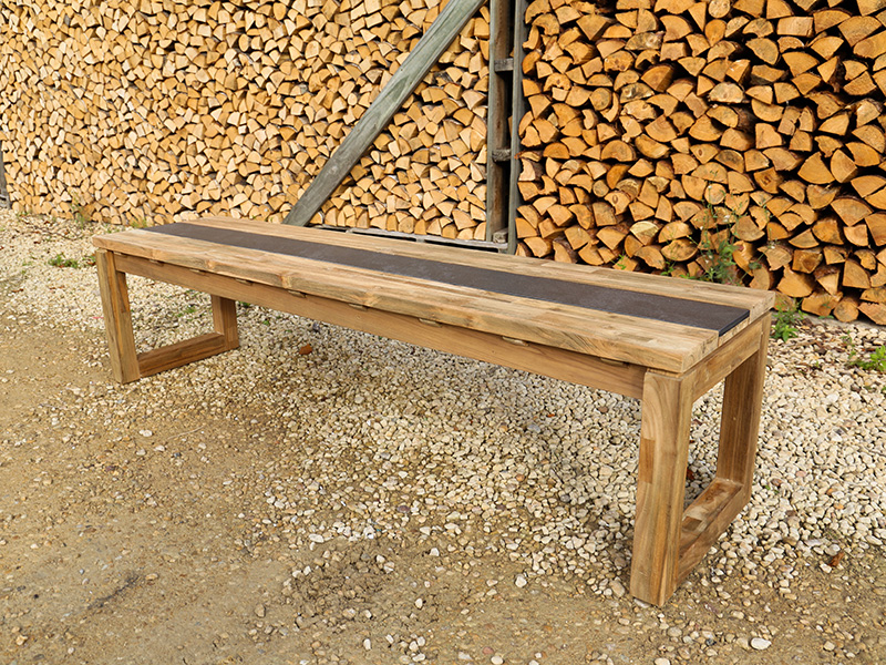 Product photograph of Nero 1 8m Bench Bari Range from The Garden Furniture Centre Ltd