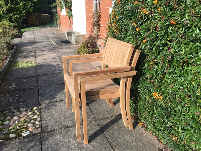 Product photograph of New York Stacking Armchair from The Garden Furniture Centre Ltd