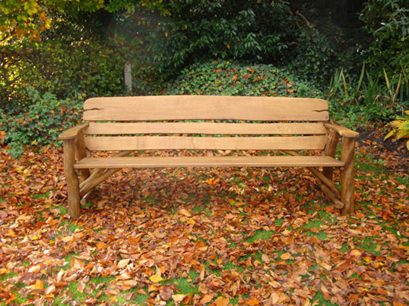 Product photograph of Oak Bench 220cm from The Garden Furniture Centre Ltd