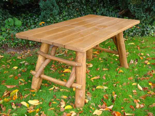 Product photograph of Oak Garden Meal Table 1 6m from The Garden Furniture Centre Ltd