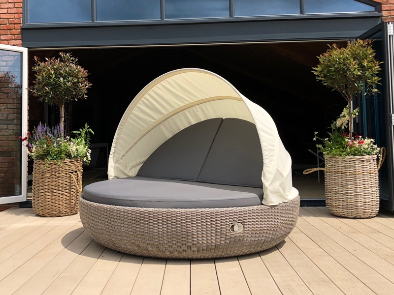 Product photograph of Meteor Rotating Sun Lounger from The Garden Furniture Centre Ltd