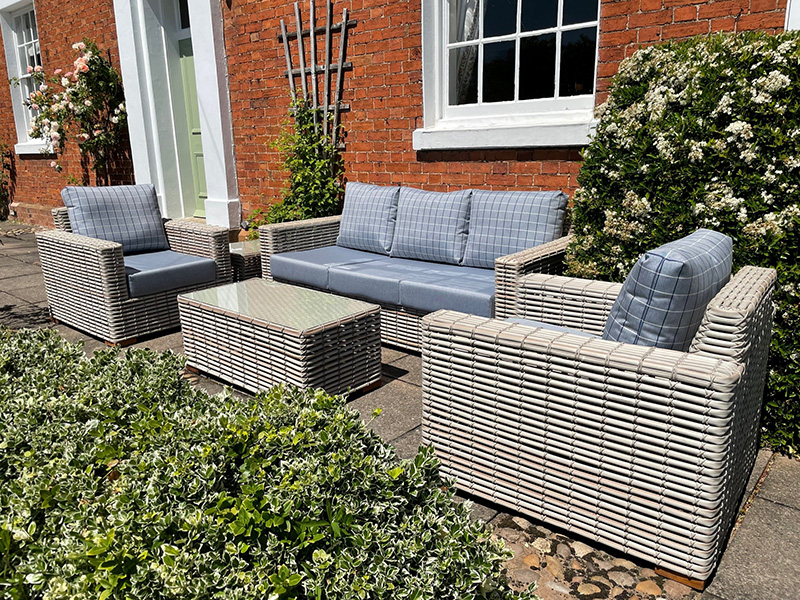 Product photograph of Fiji Pipe 3 Seater Sofa Suite from The Garden Furniture Centre Ltd