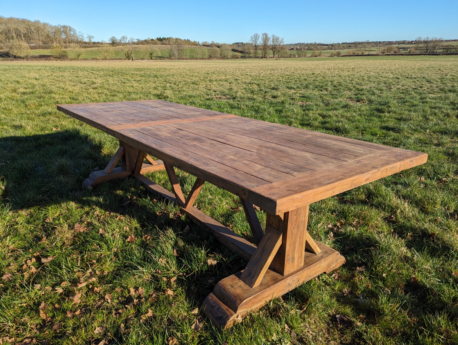 Product photograph of Valencia Dining Table 3m Mk150124 Refurbished from The Garden Furniture Centre Ltd
