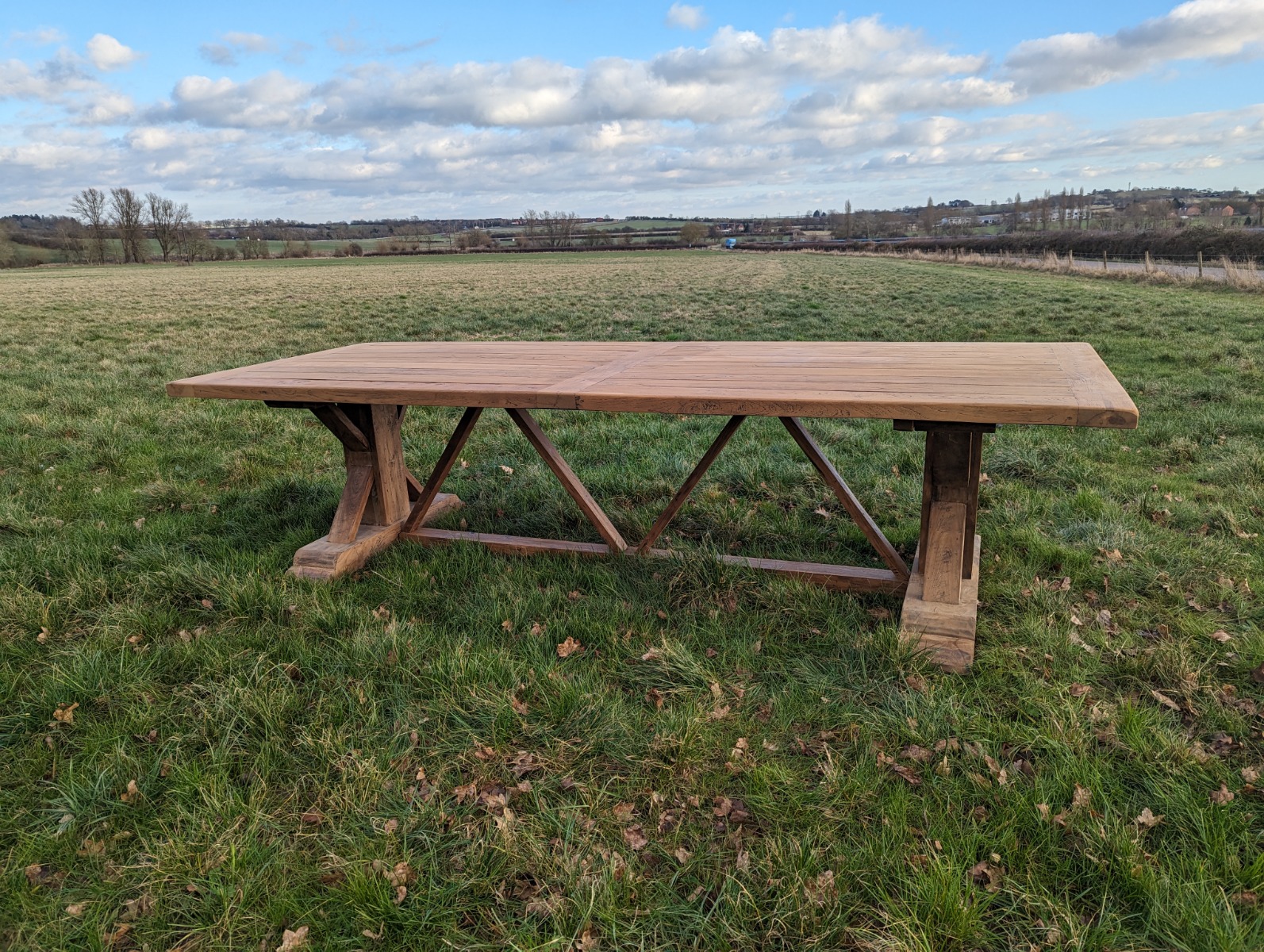 Product photograph of Valencia Dining Table 3m Nk16124 Refurbished from The Garden Furniture Centre Ltd