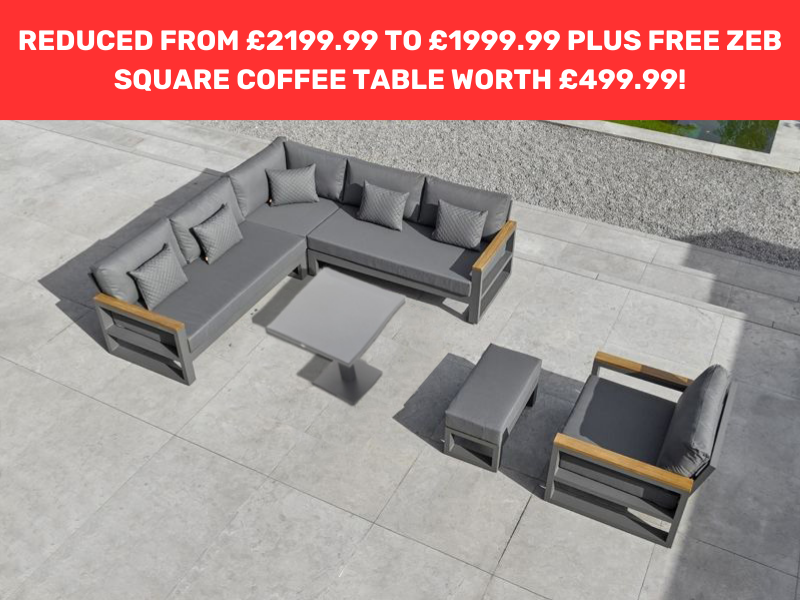 Product photograph of Soho Corner Sofa Set Fsc Certified from The Garden Furniture Centre Ltd