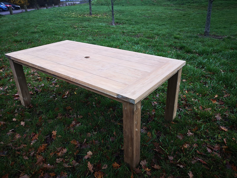 Product photograph of Regent Teak Table - Refurbished V2 from The Garden Furniture Centre Ltd