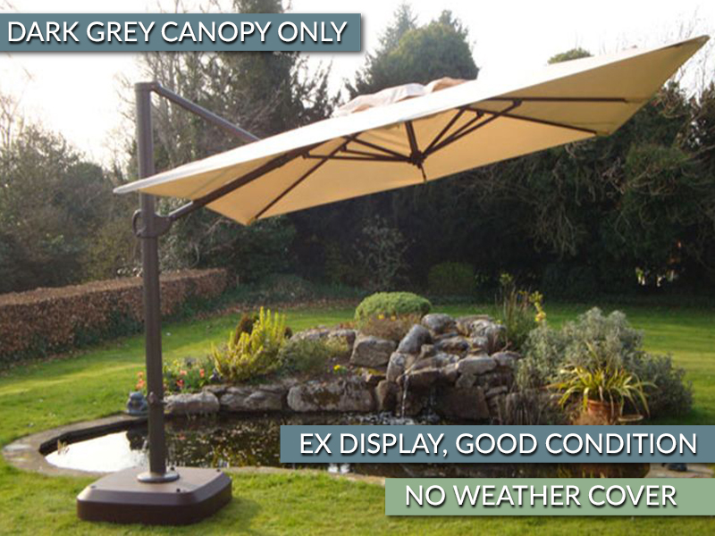 Product photograph of Cantilever Parasol - Roma 3m Square - Ex Display from The Garden Furniture Centre Ltd