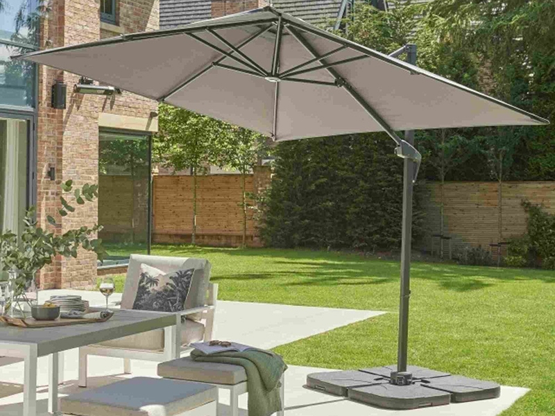 Product photograph of Royce Junior 2 5m Sq Cantilever Parasol Norfolk Leisure from The Garden Furniture Centre Ltd
