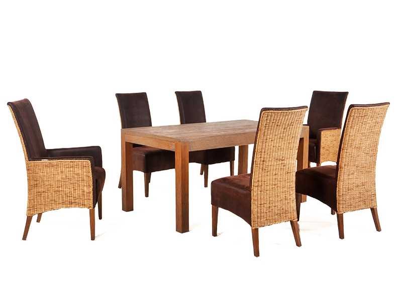 Product photograph of Savana 6 Chair Dining Set from The Garden Furniture Centre Ltd
