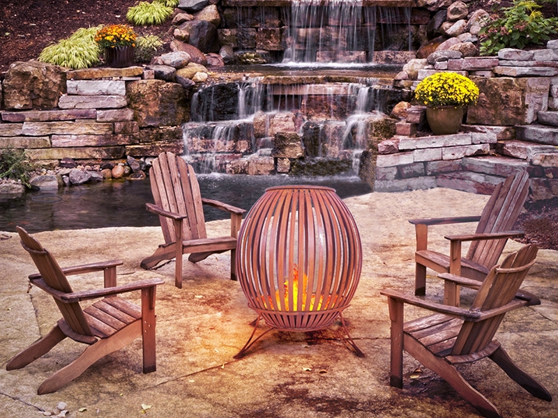 Product photograph of Aspen Fire Pit from The Garden Furniture Centre Ltd