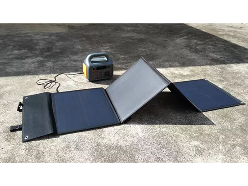 Product photograph of Portable Folding Solar Panel 100w from The Garden Furniture Centre Ltd