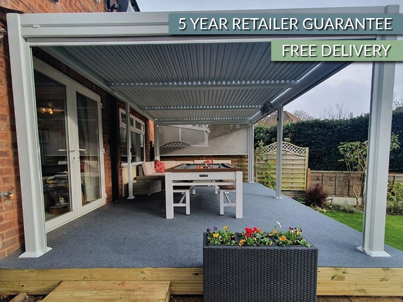 Product photograph of Galaxy Gazebo White - 3 5 X 7 2m from The Garden Furniture Centre Ltd