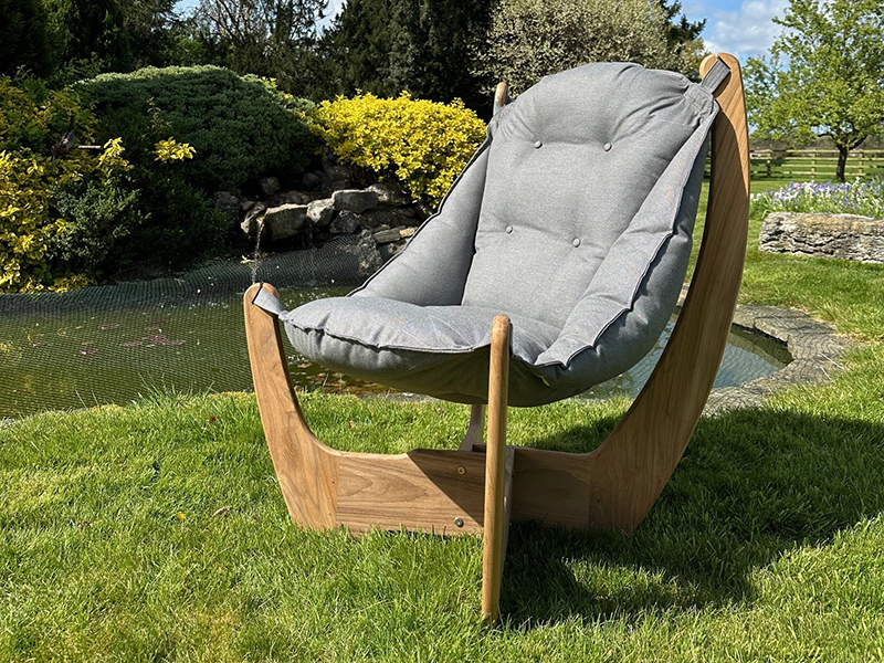 Product photograph of Kangaroo Teak Lounge Chair Fsc Certified Pre Order from The Garden Furniture Centre Ltd