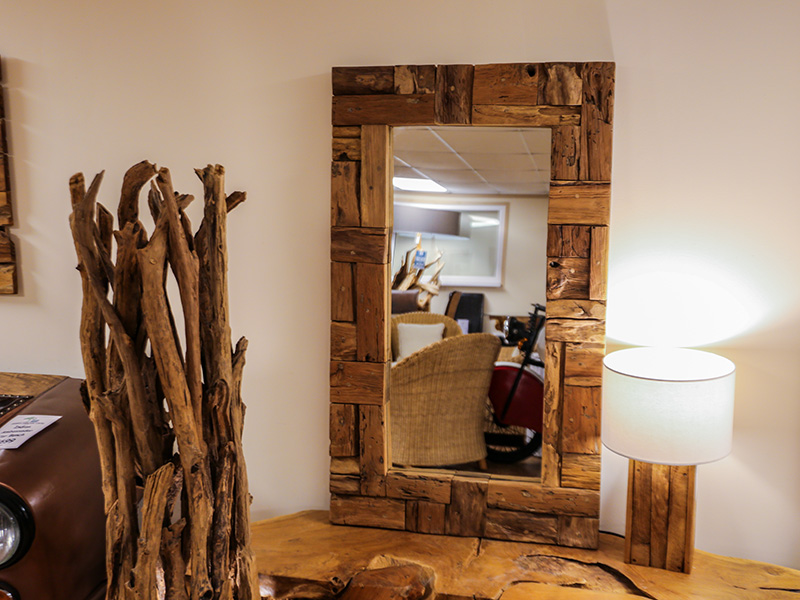 Product photograph of Reclaimed Patchwork Mirror from The Garden Furniture Centre Ltd