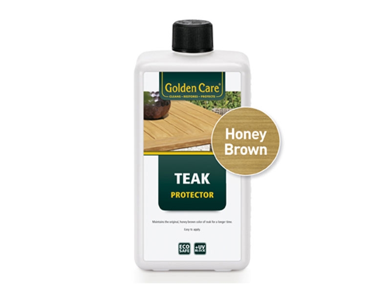 Product photograph of Golden Care - Teak Protector 1 Litre from The Garden Furniture Centre Ltd