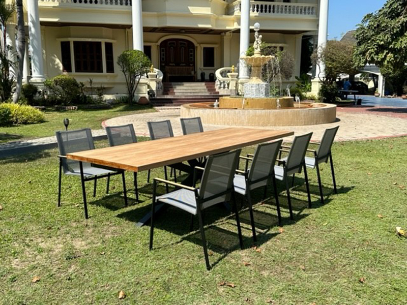 Product photograph of Timor Marbella 8 Chair Dining Set Fsc Certified Pre Order from The Garden Furniture Centre Ltd