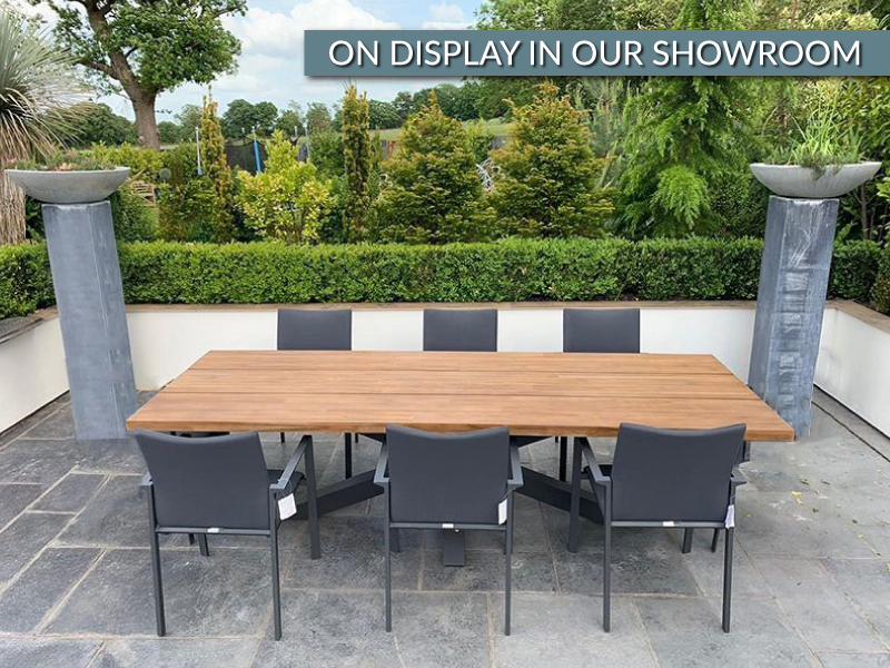 Product photograph of Timor Sense 6 Chair Dining Set Life Range Fsc Certified from The Garden Furniture Centre Ltd