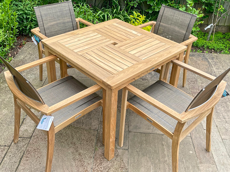 Windsor 90cm Square Table - FSC Certified from The Garden Furniture Centre